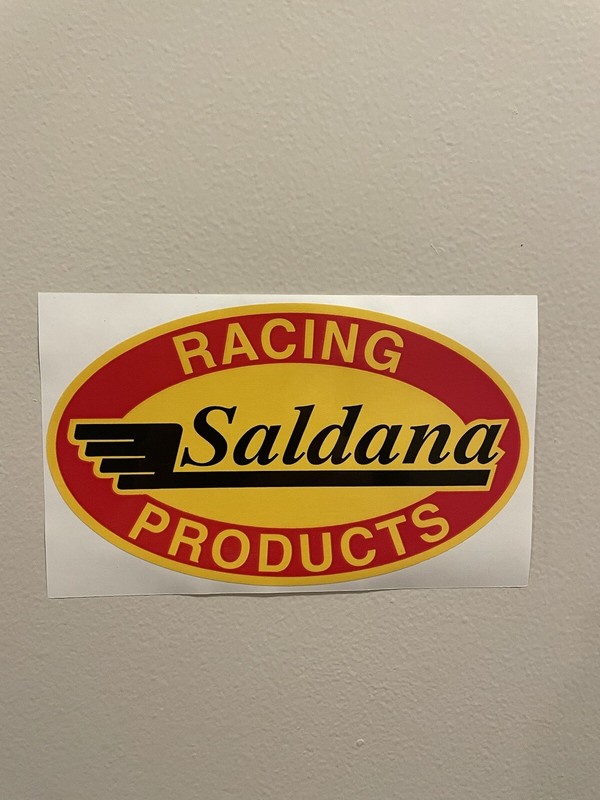 SALDANA RACING PRODUCTS racing sticker/decal