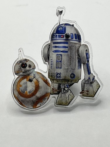 R2d2 BB8 Star Wars acrylic pin 1.25” Jedi Sith droids artoo detoo - Picture 4 of 4