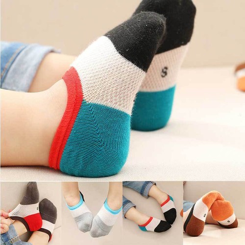 5 pairs kids boy girls child invisible loafer boat nonslip low