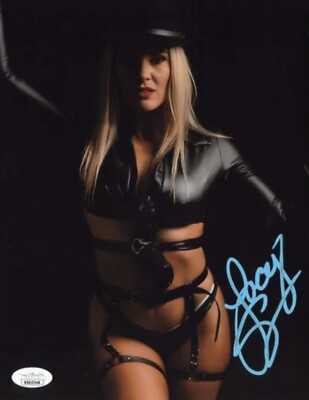 JSA Lacey Evans 8x10 PROMO - HANDSIGNIERT Pro Wrestling handsigniert schwarz
