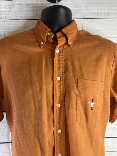 Vtg 50s McGregor Sports ScotSet Collar Button Shirt 15-15.5 Texas Longhorn RARE - Picture 4 of 10