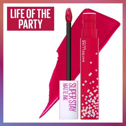 MAYBELLINE LIPPENSTIFT SUPERSTAY 24H SUPER MATTE INK - LIFE OF THE PARTY - Bild 3 von 7