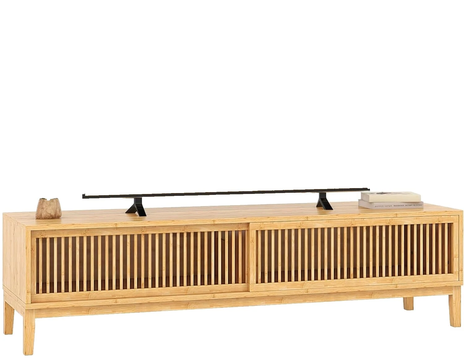 CD moderna de bambú y Bastidores de vídeo