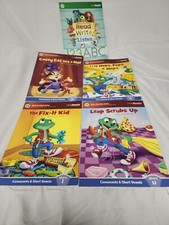 4 Leap Frog Early Reading Series  Sampler - Short A, I, O, U Books.