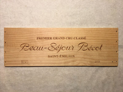 1 Rare Wine Wood Panel Beau Séjour Bécot Vintage CRATE BOX SIDE 5/21 850