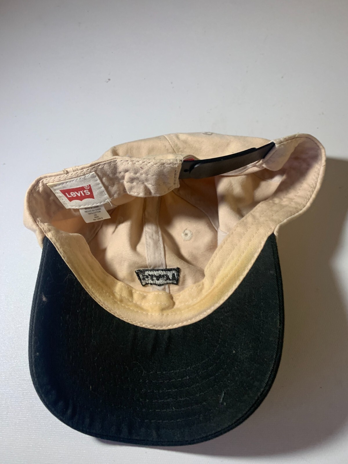 Levi's Hat Cap Snap Back Adjustable Black Tan Pre… - image 2