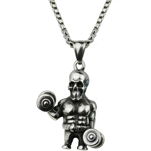 Mode Hantel Langhantel Anhänger Herren Fitness Bodybuilding Gewichtheben - Bild 51 von 62