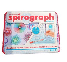Spirograph Design Tin Set Original Super Deluxe Toy Kids Art Case Travel Ages 8 