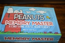 Peanuts Memory Master A Card Game You'll Never Forget Snoopy 4 Players 30 Minute