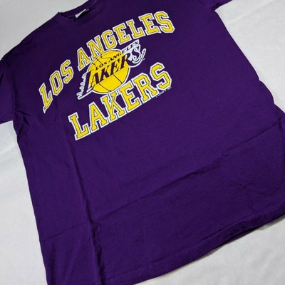 Vintage Los Angeles Lakers TShirt Logo 7 Size L Single Stitch Made 