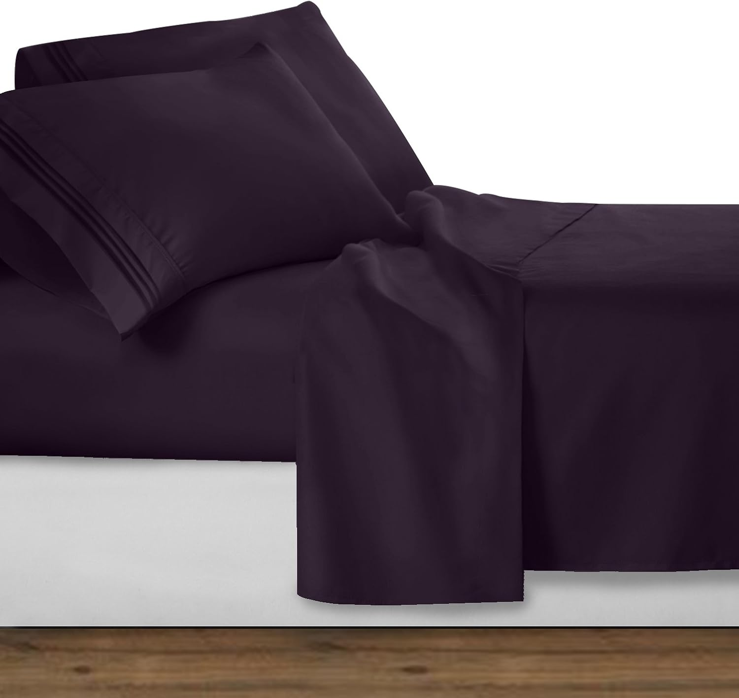 Bed Sheets, Premier 1800 Series 4 Piece Bed Sheet Set, Deep Pocket