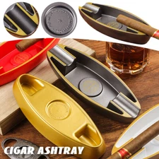 Cigar Ashtray With 2 Slots Lightweight Ashtray Table Decoration