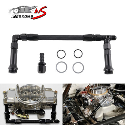 Dual Bottle Feed Hose Kit – 6AN, Includes Two 12” Hoses & Y Block | Nitrous System Upgrade For Racing & Performance