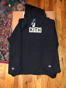 kith champion extended hoodie
