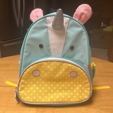 Skip Hop Toddler Backpack Zoo Unicorn Kids Preschool Daycare Travel EUC