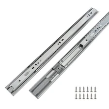 1 Pair 12 Inch Side/Rear Mount Soft Close Drawer Slides 9.76" Extension 3 FOL...