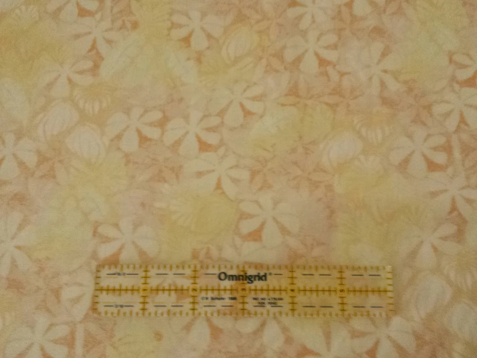29" Cherish Julia Cairns Quilting Treasures  African Yellow Gold Jungle Leaves - Image 2 of 3