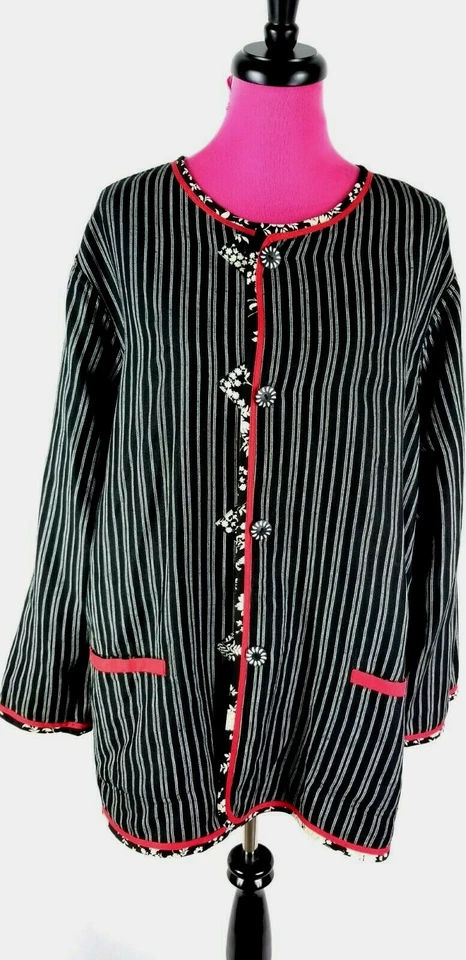 NWT Koos of Course QVC Reversible Jacket Women’s Size 2X Red/Black - Image 2 of 4