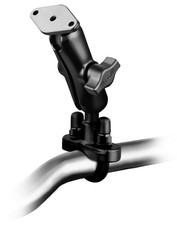 RAM Mount Motorcycle Handlebar Aluminum Rail Mount with U-Bolt Base RAM-B-149ZU