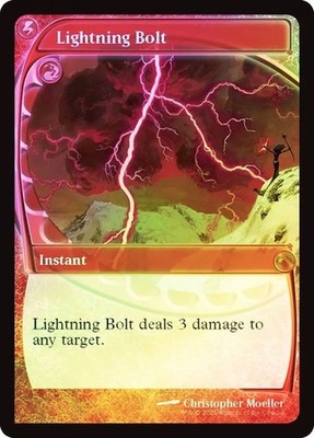 MTG - Lightning Bolt - Foil - Future Sight Frame - FIB - Magic the Gathering