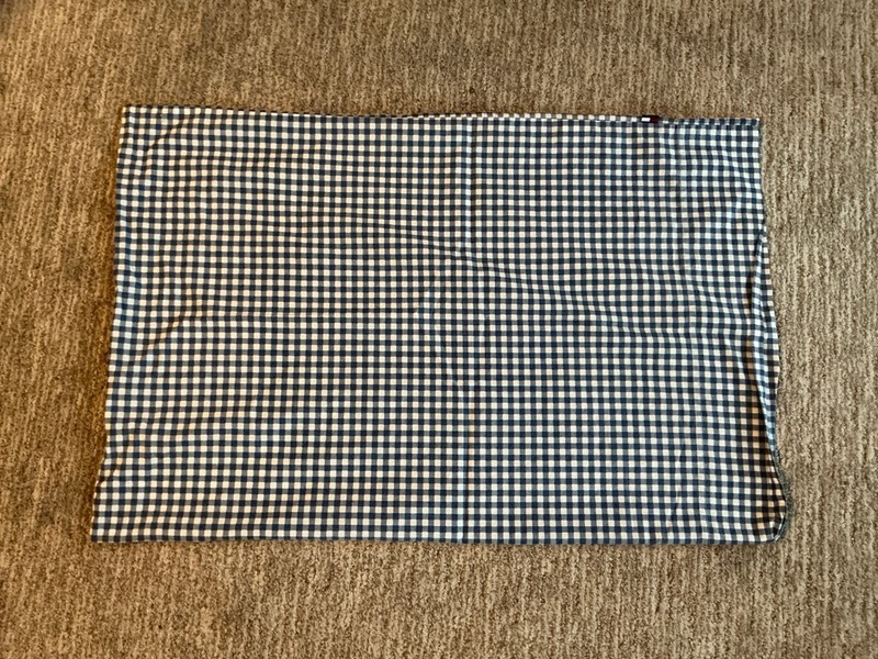 Tommy Hilfiger Single Standard Pillowcase Navy and White Checked