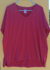 Womens Red Members Mark Favorite Soft Tee size XXL