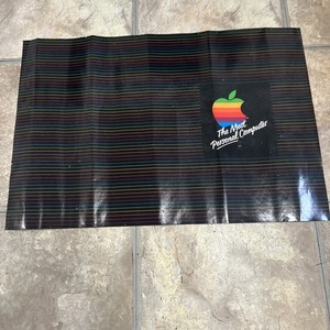 Vintage Apple  Machintosh Book Cover Poster Mac PC Computer Rainbow Logo RARE!