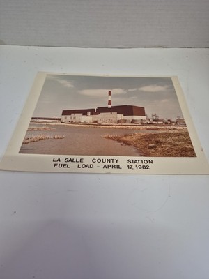 La Salle ILLINOIS County Generating Station Nuclear Power Plant Photo 1982 RARE