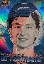 MATTHEW SCHAEFER 2025-26 Series 2 Hockey  Rookie UD Portraits #P32 Islanders