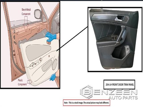 Maserati Levante 2017-2024 Front Left Door pocket trim Black P/N 673003883 Photo - $125
