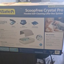 PetSafe ScoopFree Crystal Pro Automatic Self Cleaning Hooded Litter Box System