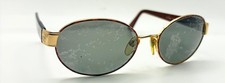 Vintage Sergio Tacchini S.T. 1072-S Tortoise Gold Oval Sunglasses FRAMES ONLY