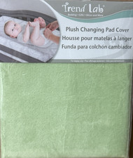 Trend Lab Plush Changing Pad Cover Standard Size Mint Green Polyester 9698