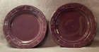 Lot of 2 Longaberger WT Eggplant Purple Pottery 10” Dinner Plate Plates USA NWOB — photo 4