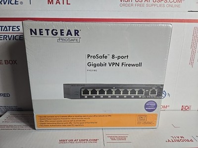 NETGEAR ProSAFE 8-PORT Gigabit VPN Business-class Firewall Model FVS318G 100NAS