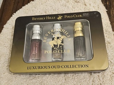 Beverly Hills Polo Club-Oud Collection 3 Piece Eau de Parfum Set-Leather, Vanil 