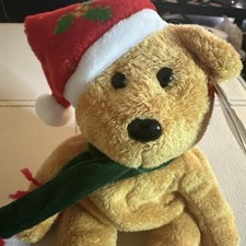 TY Beanie Baby - 2003 HOLIDAY TEDDY 9 inch - Stuffed Animal Toy