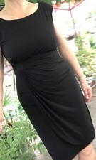 ❤️ Hochwertig! CONNECTED APPAREL Kleid schwarz figurschmeichelnd L XL 40 42 44+