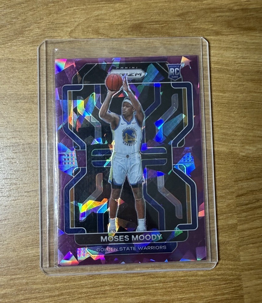 2021-22 Panini Prizm Purple Ice Prizm /149 Moses Moody #308 Rookie RC