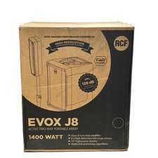 RCF Evox J8 Active Powered 2-Way Portable Array DJ PA Speaker System Black Works