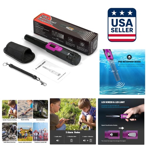 Precision Metal Detecting Pinpointer with LCD Display - Waterproof 50ft ...