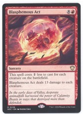 MTG Blasphemous Act R Secrets of Strixhaven Commander #238