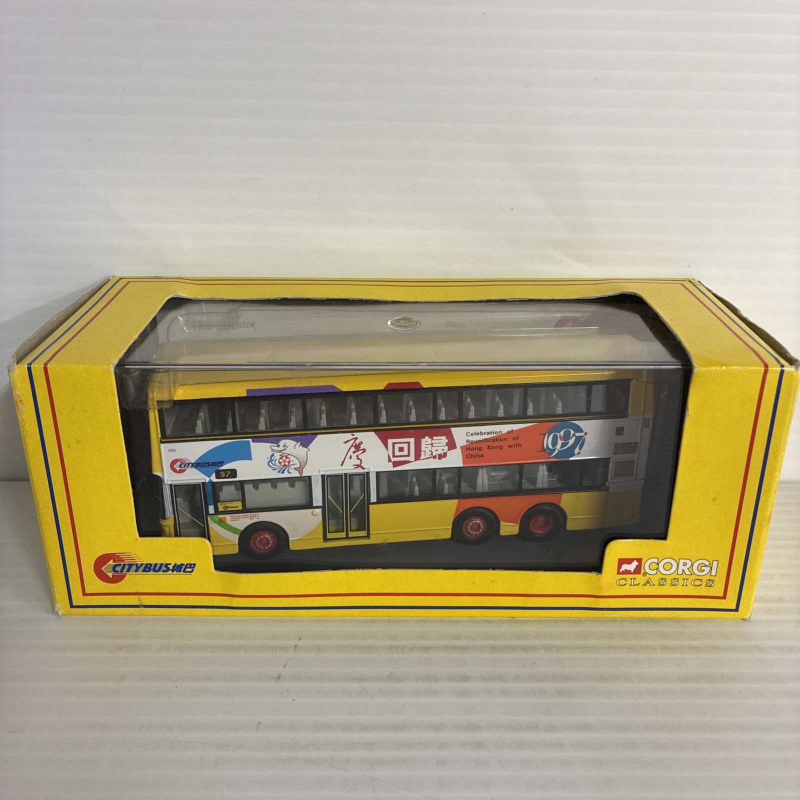 Corgi 1;76 3 Axle Leyland Olympian Citybus 395 43204 Diecast Bus
