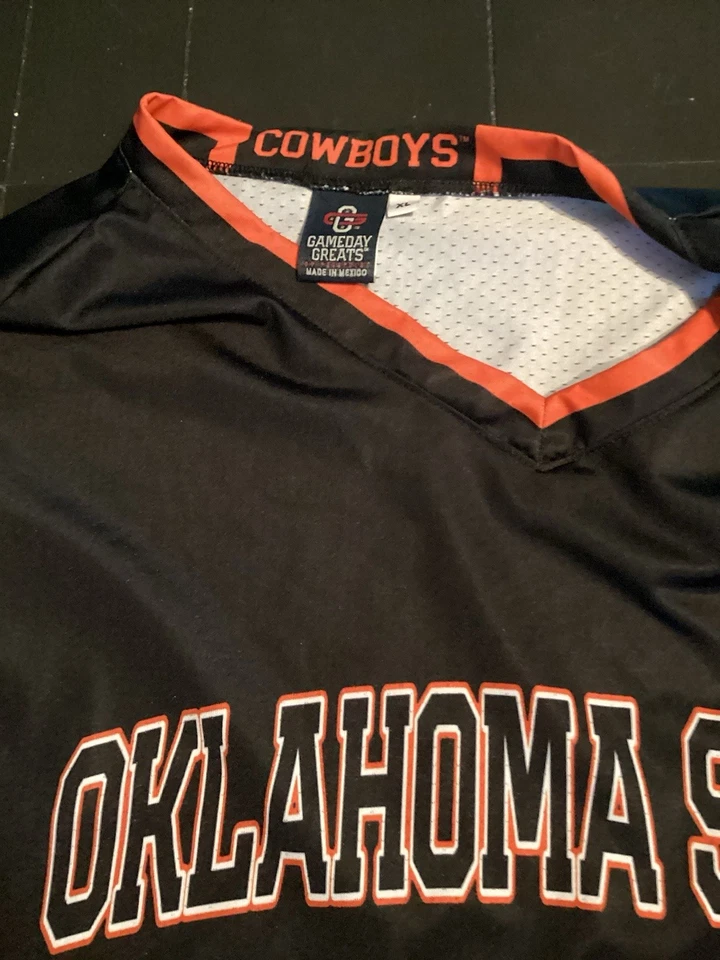 Camiseta deportiva de baloncesto ligera GameDay Greats #1 negra de los Oklahoma State Cowboys Foto 2 de 4