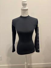 RIP CURL UPF 50 Relaxed Gray Rash Guard Surfing Long Sleeve XS