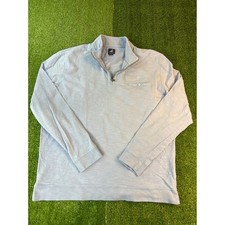 Johnnie-O 1/4 Zip Pullover Performance Golf Longsleeve Mens Light Blue Size XL