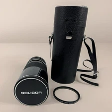 Soligor 100-300mm F/5 Telephoto AI Lens, Nikon F Mount + HOYA Filter + Case