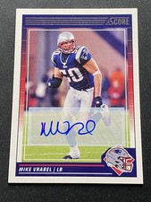2024 Panini Score Mike Vrabel Auto #195 Patriots Autograph