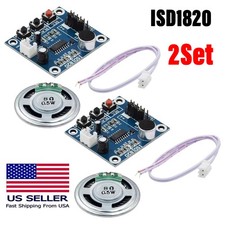 ISD1820 Sound Voice Record Playback Module With Mic Sound Audio Loudspeaker 2PC