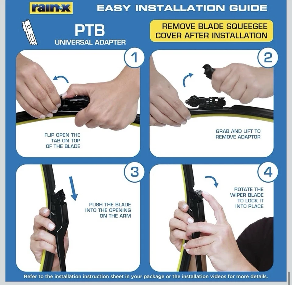 Rain-X Silicone AdvantEdge Wiper Blade 22" Windshield Wiper Blades - Image 3 of 4